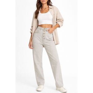 Vintage 90s No Excuses Femme Fatale Iconic High Rise Button Fly Mom Jeans 9/10